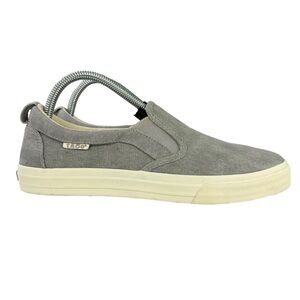 Taos Canvas Rubber Sole Slip-On Womens Shoes Gray Size‎ 9.5